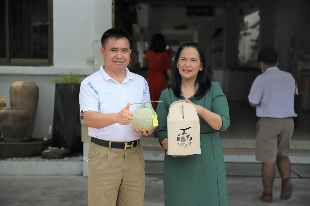 ผลผลิตจากโครงการ Greenhouse Inaugurated Project